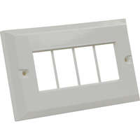 Excel 6C White Double Gang Bevelled Plate...